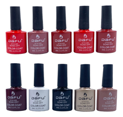 Imagem do Esmalte Em Gel Dafu 15un Coleção Nude Colorida Brilho 8ml