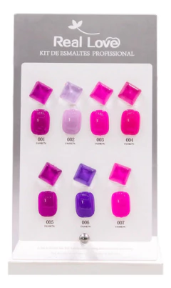 Kit De Esmalte Em Gel Com 7un Paleta Decorativa - Coleção 01 - Dhy Unhas