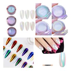 Coleção Pó Sereia Para Unhas Em Gel - Cores Variado Original