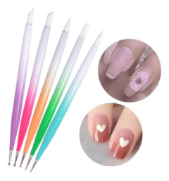 1 Pincel Boleador De Silicone E Metal Uv Gel Nail Art - comprar online