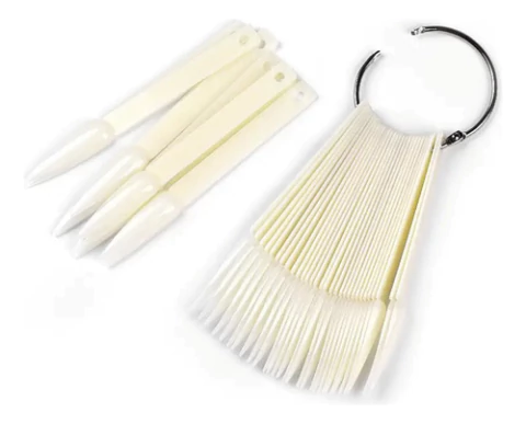 Mostruário Paleta De Esmalte Para Manicure Stiletto Leitoso