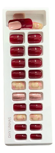 Caixa De Unhas Postiça Realista Nail Quadrada Curta - Dafu - Dhy Unhas