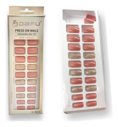 Caixa De Unhas Postiça Realista Nail Quadrada Curta - Dafu - loja online