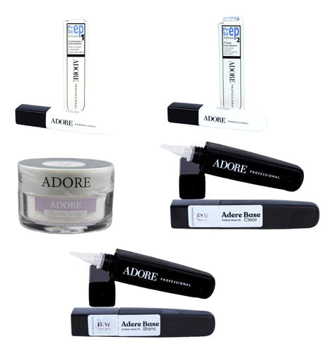 Kit Preparadores Step 1 E 2 + Pó Acrilico + Base Clear+blanc