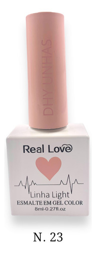 Esmalte Gel Professional Real Love Linha Light Coração 8ml - Dhy Unhas