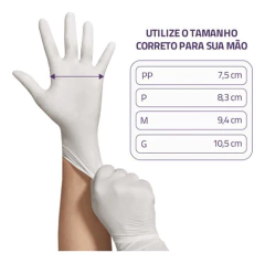 Caixa De Luva Descartáveis Unigloves Standard Latex Natural