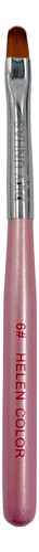 Pincel Língua De Gato Unhas Gel Fibra Helen Color N°06 - comprar online