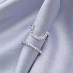 Anel Com Strass Decorativo Para Unha Foto Nail Art Luxo na internet