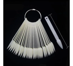 Mostruário Paleta De Esmalte Para Manicure Stiletto Leitoso na internet