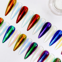 Coleção Pó Sereia Para Unhas Em Gel - Cores Variado Original - loja online