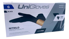 Caixa De Luvas Descartável Unigloves Sem Pó Nitrilo Premium Quality
