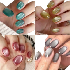 Cx De Unhas Postiças Realista Efeito Olho De Gato Magnético na internet