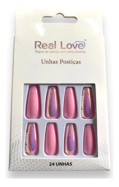 Caixa De Unhas Postiça Realista Efeito Pó Sereia Bailarina - comprar online