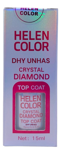 Top Coat Crystal Diamond Uv/led - Helen Color 15ml Selante na internet