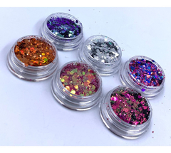 Kit Glitter Coloridos C/6 Dafu - Encapsulamento Decoração - comprar online