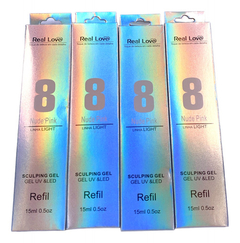 Gel Real Love Sachê 15ml Refil Kit Com 5un - Nude Pink 08 - comprar online