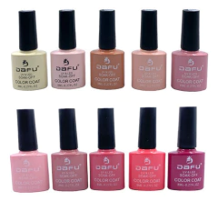 Esmalte Em Gel Dafu 15un Coleção Nude Colorida Brilho 8ml na internet
