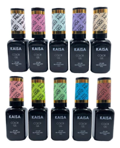 Coleção 12 Esmaltes Em Gel Kaisa Led/uv Color Polish Luxo