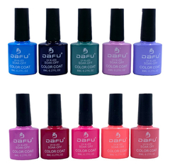 Esmalte Em Gel Dafu 15un Coleção Nude Colorida Brilho 8ml - loja online
