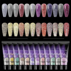 Poly Dafu 30g Uv/led Diamond Refletivo Nail Gel Professional - Dhy Unhas