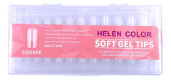 Caixa Soft Gel Tips Helen Color 240un Quadrada - comprar online