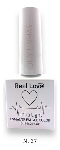 Esmalte Gel Professional Real Love Linha Light Coração 8ml