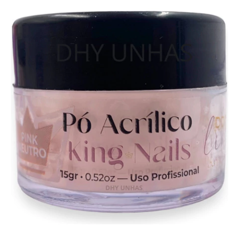 Pó Acrílico Coleção Pro Line - Pink Neutro 15gr- King Nails
