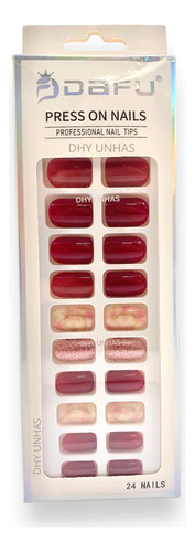 Caixa De Unhas Postiça Realista Nail Quadrada Curta - Dafu na internet