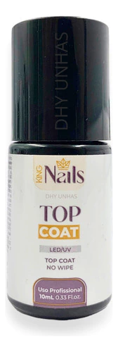 Top Coat No Wape Da King Nails 10ml Uso Profissional