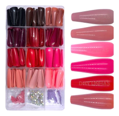 Caixa De Unhas Postiça Nail 288un Bailarina Com Decoração - comprar online