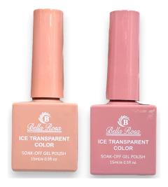 Kit Com 2 Esmaltes Da Bella Rosa - Fashion Gel Polish Uv/led