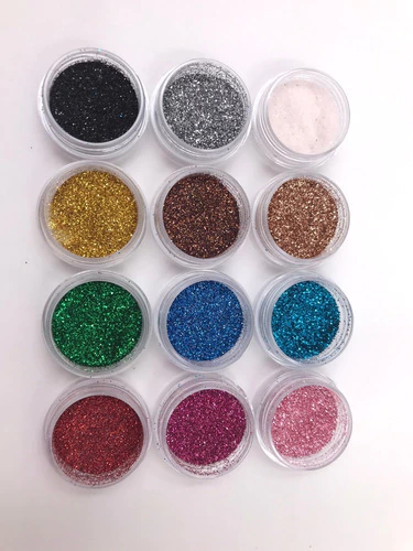 Kit Glitter Extra Fino Encapsulado Para Unhas 12 Cores Cor Metálicos