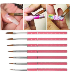 Pincel Língua De Gato Unhas Porcelana Cerdas Sintéticas na internet