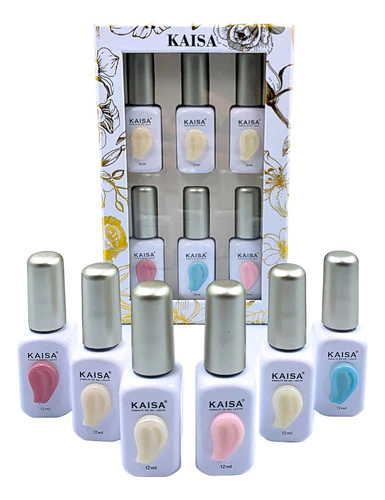 Kit Com 6 Esmaltes Em Gel - Kaisa Pérola Luxo