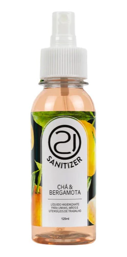 Prep Sanitizer Higienizador Nails 21 Chá E Bergamota 125ml