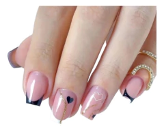 Anel Com Strass Decorativo Para Unha Foto Nail Art Luxo - loja online