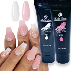 Polygel Bella Rosa - 15ml Fast Building Nail Gel Polish - Dhy Unhas
