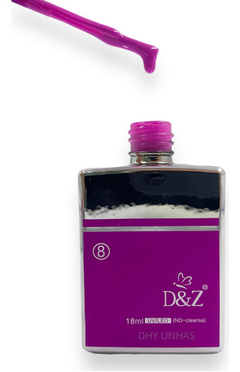 Esmalte Em Gel D&z 18ml Linha Premium Uv/led Fúcsia Cor 08 na internet