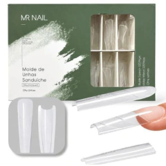 Estojo 240 Moldes Mr Nail Duplo F1 Sanduíche 0mm - loja online