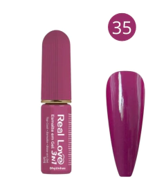Esmalte Em Gel Real Love 3 em 1 - Dhy Unhas