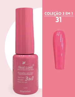 Esmalte Em Gel Real Love 3 em 1