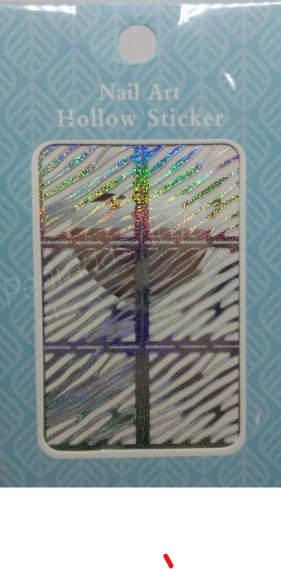 Cartela de stencil vazado