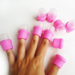 Dedeira para Remoção de Esmaltes, Unhas Postiças, Gel, Porcelana (10 Unidades)