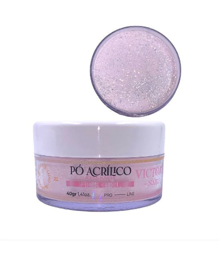 Pó Pink Girl Victoria Nails 40g