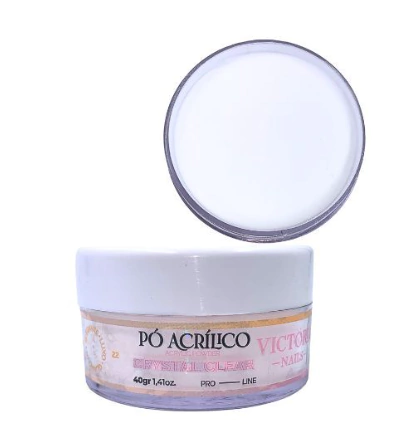Pó Crystal Clear Victoria Nails 40g