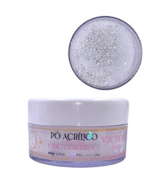 Pó Glitz White Nails 40g