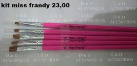 Kit com 5 pincéis chatos