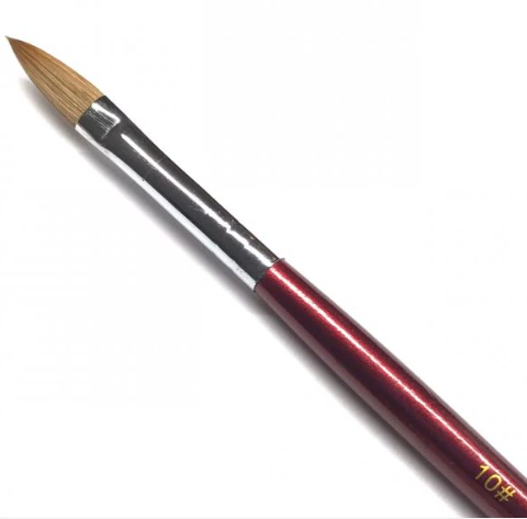 Pincel Kolinsky Vermelho n 10