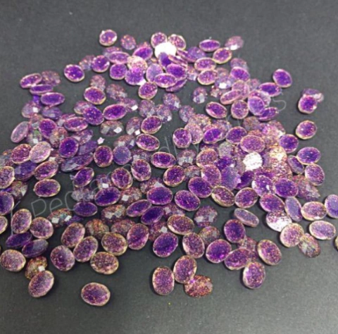 Pacote com Aprox. 10 Oval Gliter