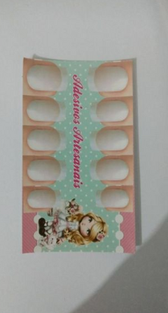 100 Cartelas Para Adesivos